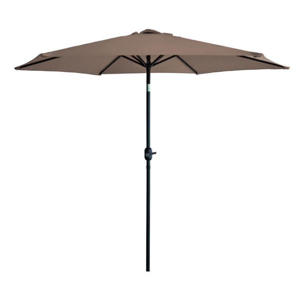Euroactive Crank and Tilt Aluminium Parasol 2.7 Metre - Stone