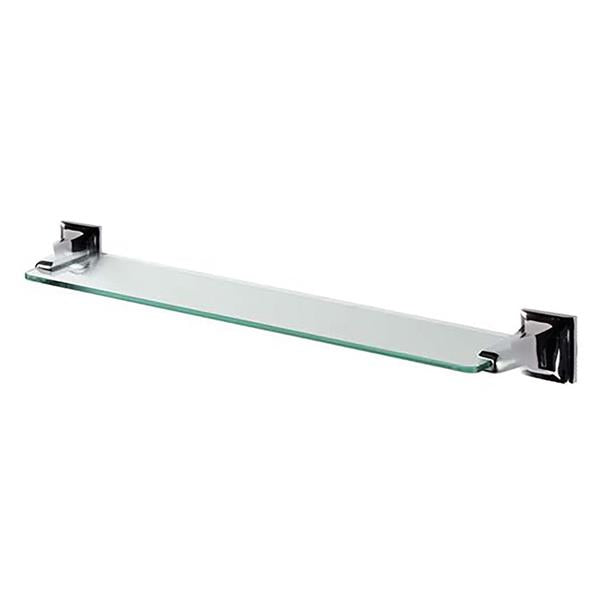 Tema Roma Glass Shelf with Chrome Fittings | CTASHLF