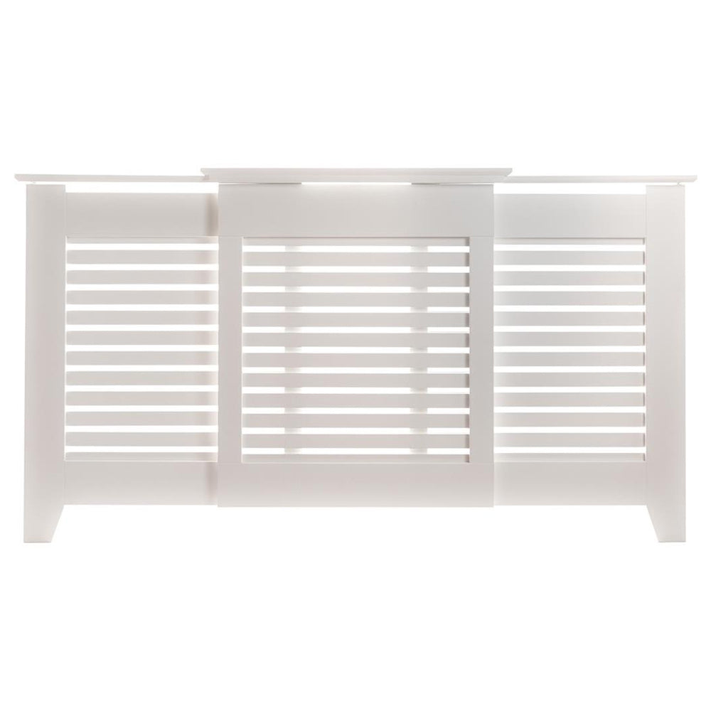 Tema Contempory Adjustable Radiator Cabinet Cover - White - Large | RCDCAD03W