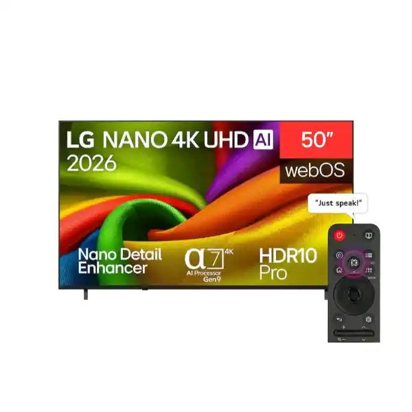 LG NANO NU85 50 Inch 4K UHD AI Smart TV | 50NU850B6LA.AEI
