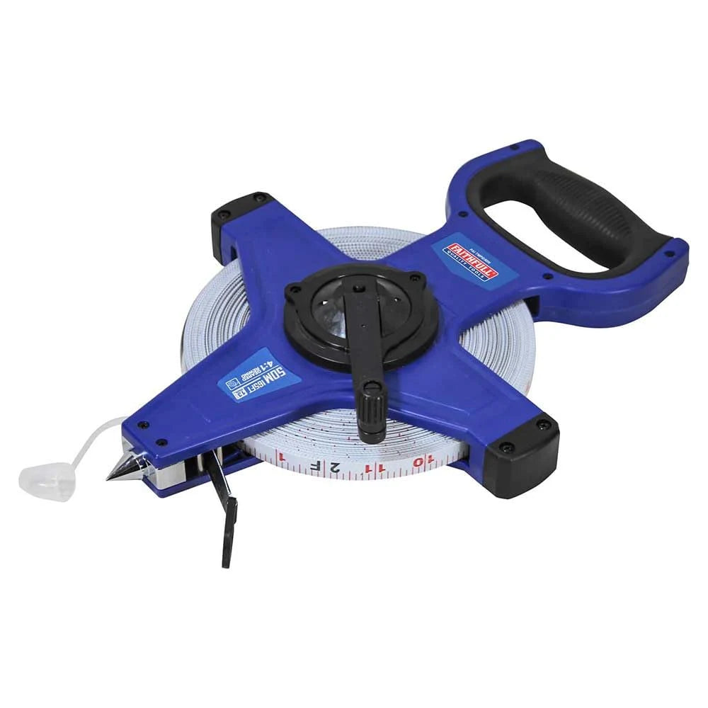 Faithfull Fast Rewind Open Long Tape 50m/165ft ( Width 13mm ) | FAITMFG50N