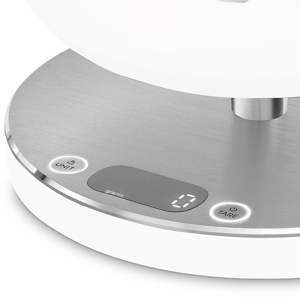 Smeg 50's Style Digital Kitchen Scales - Matt White | KSC01WHMW