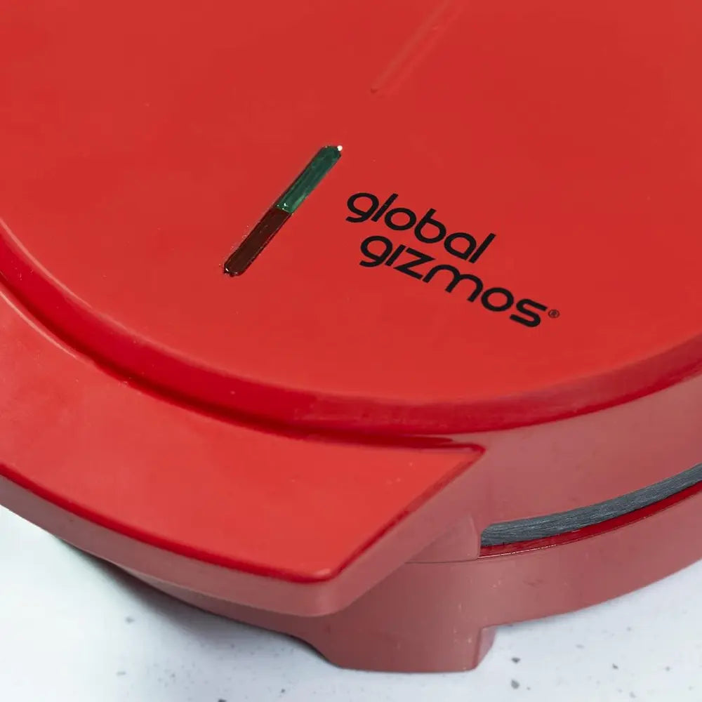 Global Gizmos Heart Shape Waffle Maker - Red | 37559