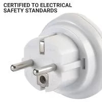 Go Travel Adaptor UK 3 Pin to EU European 2 Pin | 524.101