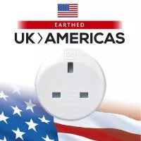 Go Travel Adaptor UK 3 Pin to USA 2 Pin | 526.101