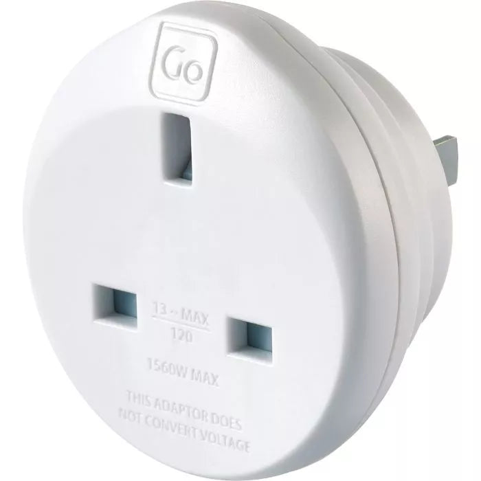 Go Travel Adaptor UK 3 Pin to USA 2 Pin | 526.101