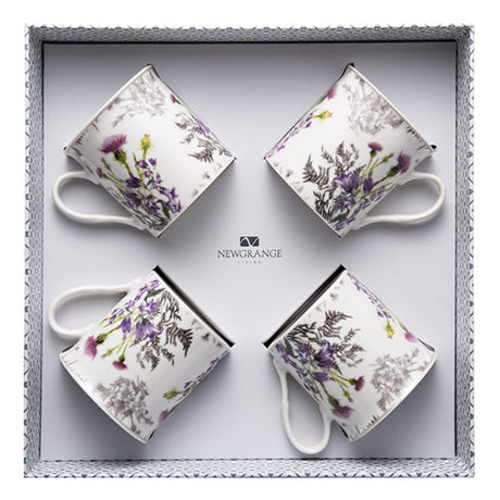 Newgrange Living Thistle White China Mug Set of 4 | 30233