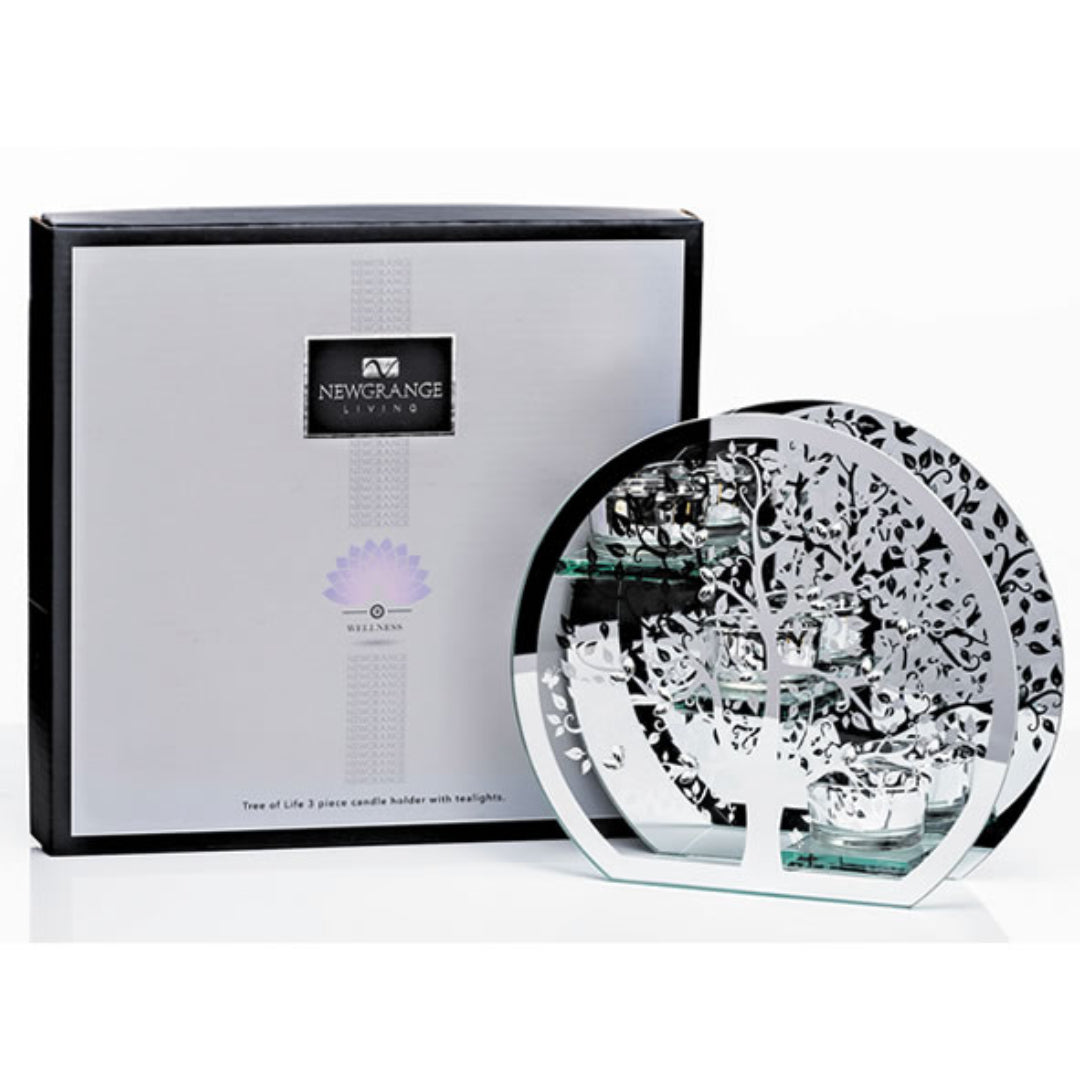 Newgrange Living Tree of Life 3 Piece Candle Holder with 3 T-lights Tealights | 1101515