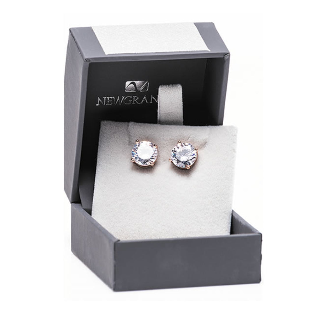 Newgrange Living Large Stone Earrings - Rose Gold | 600300