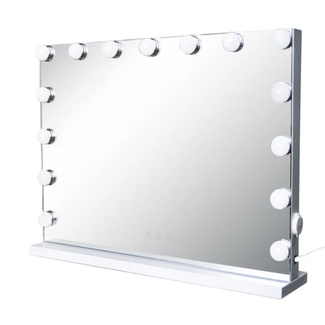 The Grange Hollywood Desktop LED Makeup Vanity Mirror 46cm x 58cm | HB162
