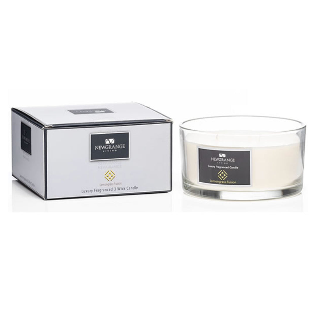 Newgrange Living Luxury 3 Wick Candle - Lemongrass Fusion | 9126