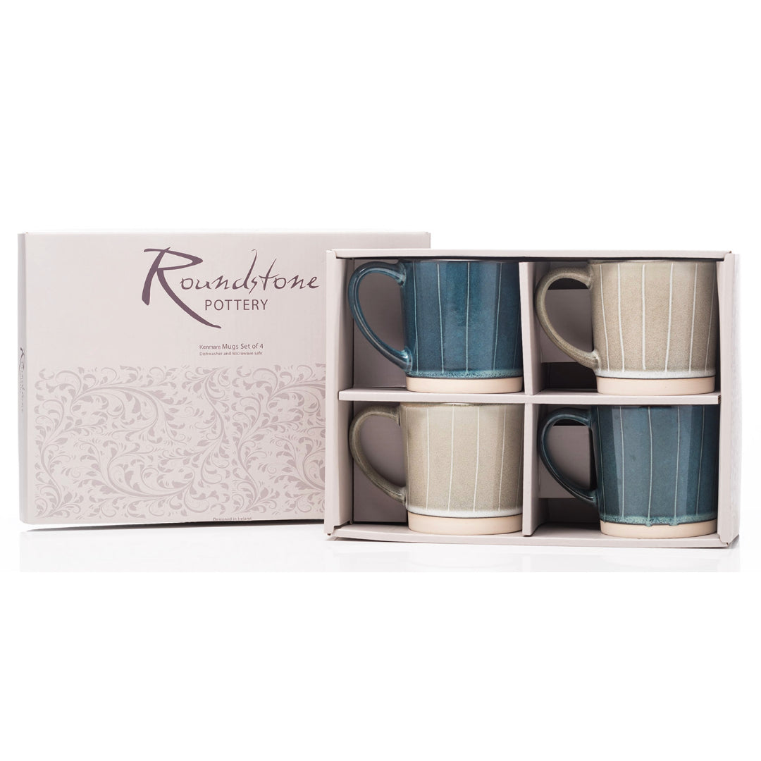Newgrange Living Roundstone Pottery Kenmare Mugs Set of 4 | HP17