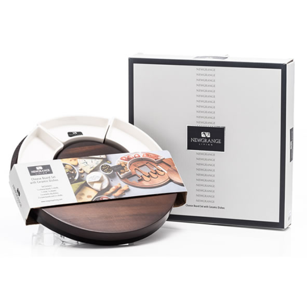 Newgrange Living Cheese Board Set with Ceramic Dishes | 500017