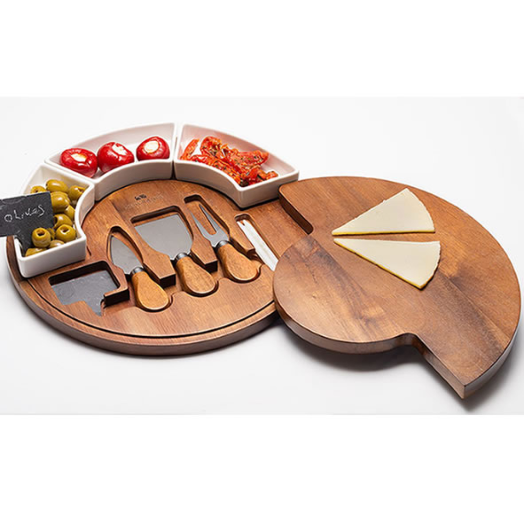 Newgrange Living Cheese Board Set with Ceramic Dishes | 500017