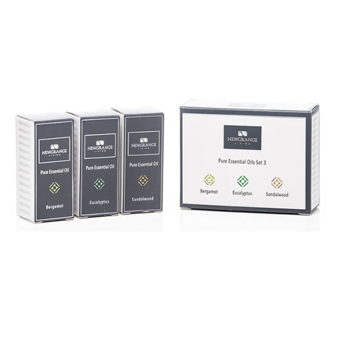 Newgrange Living Party Pack Set 3 Oils 3 x 10ml (Eucalyptus / Sandalwoodd / Bergamot) | 100029