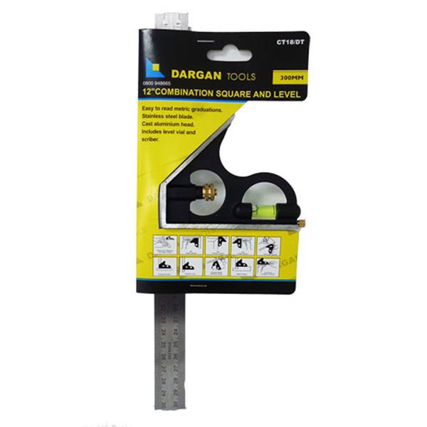 Dargan 12" Combination Square Stainless Blade | Heavins