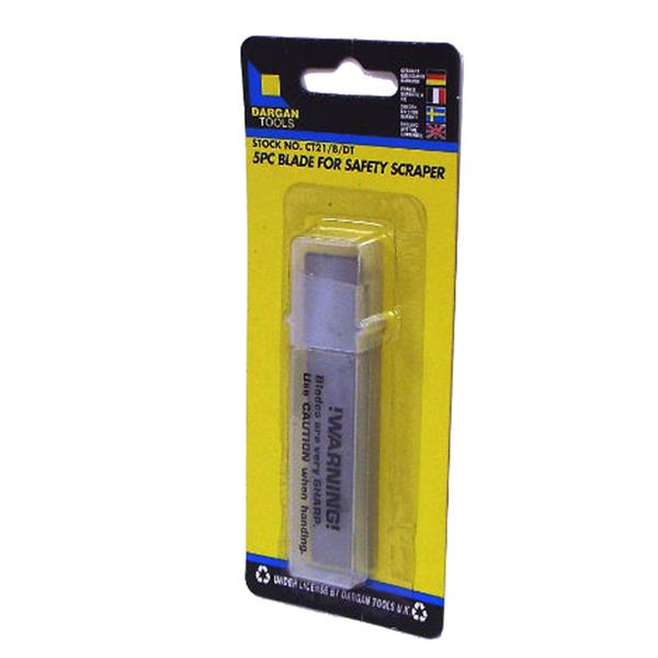 Dargan Heavy Duty Safety Scraper Blades 5 Pack | CT21/B/DT
