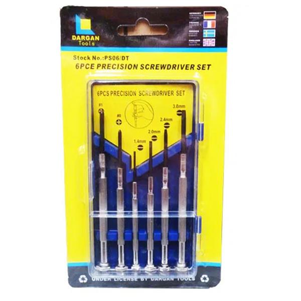 Dargan 6 Piece Precision Screwdriver Set PS06/DT
