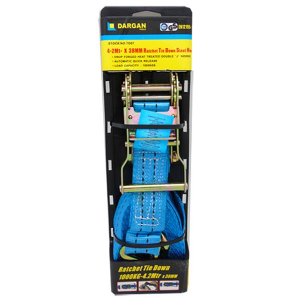 Dargan Ratchet Strap Tie Down 4.2m x 38mm | Cargo Strap