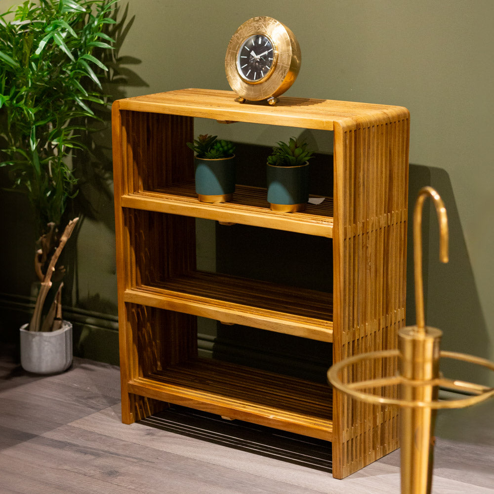 Tara Lane Bari Bookshelf Stand 3 Shelf - Teak | TL6444