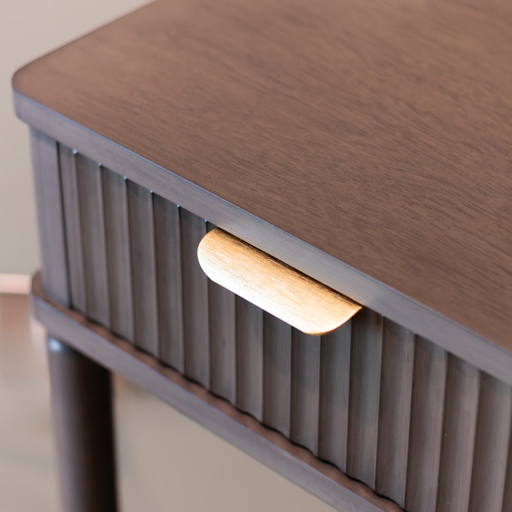 Tara Lane Harman 1 Drawer Accent Table - Dark Charcoal Grey | TL6608