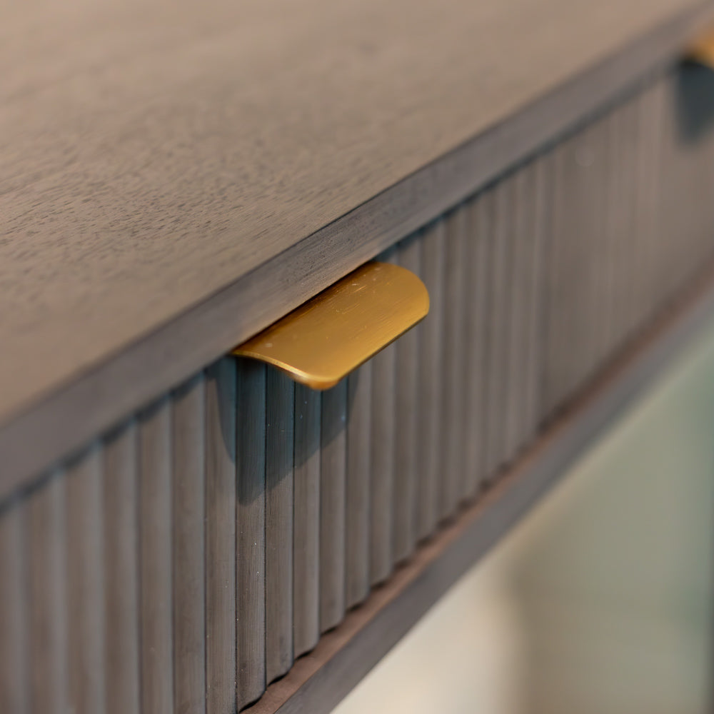 Tara Lane Harman 2 Drawer Console Table - Dark Charcoal Grey | TL6609