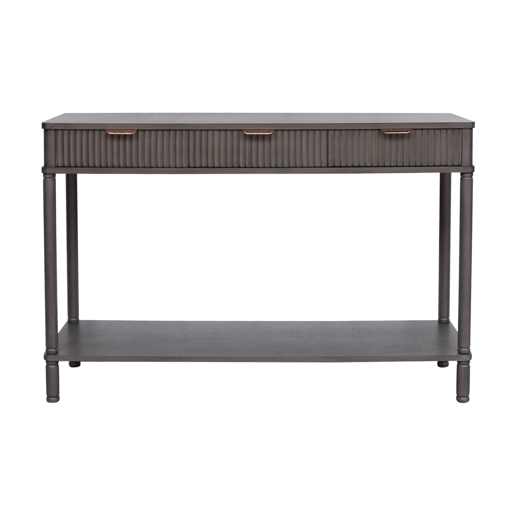 Tara Lane Harman 3 Drawer Console Table - Dark Charcoal Grey | TL6610