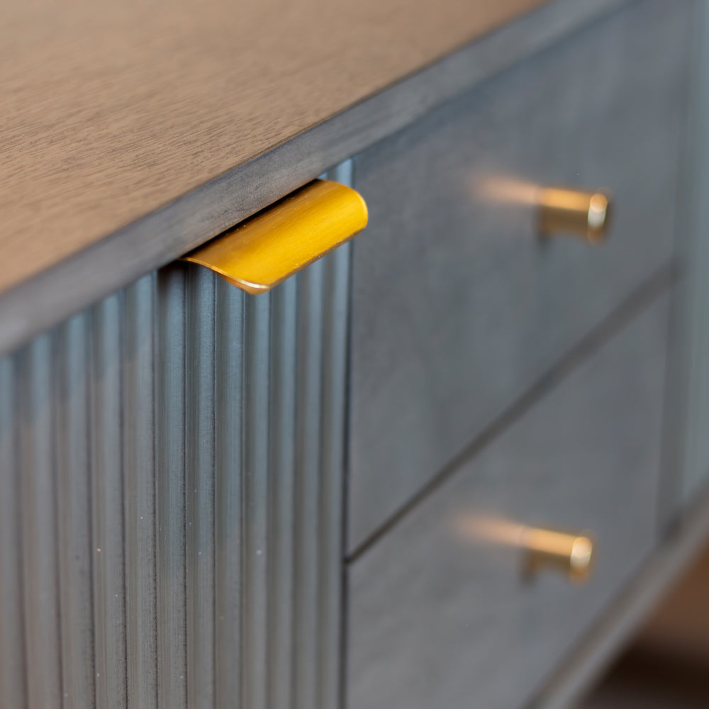 Tara Lane Harman 2 Door 2 Drawer Console Table - Dark Charcoal Grey | TL6612