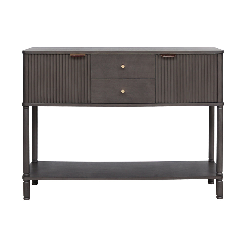 Tara Lane Harman 2 Door 2 Drawer Console Table - Dark Charcoal Grey | TL6612