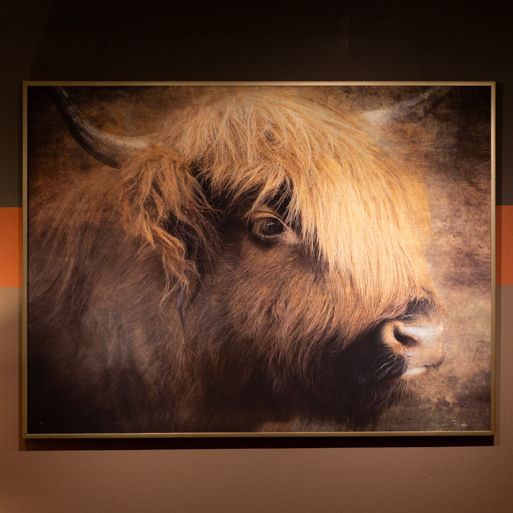 Tara Lane Framed Canvas Georgie The Cow 120cm x 90cm | TL6662