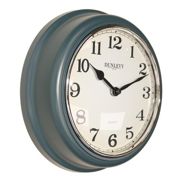 Dunlevy 10 inch Deep Wall Clock Blue Quartz | CL2001BLU