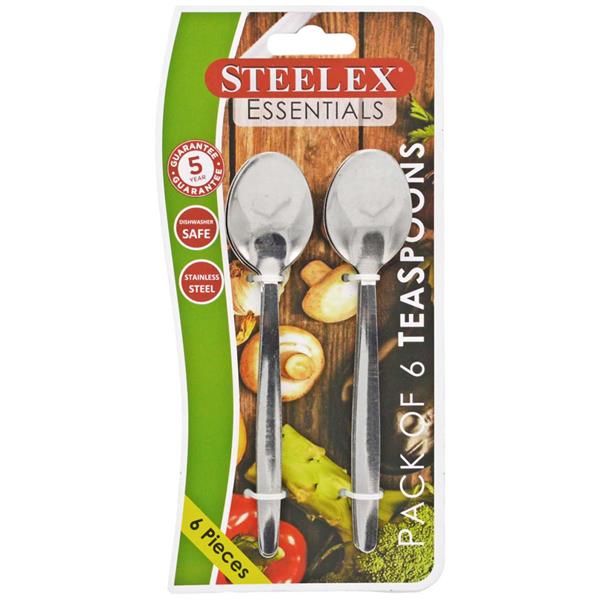 Steelex Teaspoons 6 Pack | Stainless Steel Tea Spoons