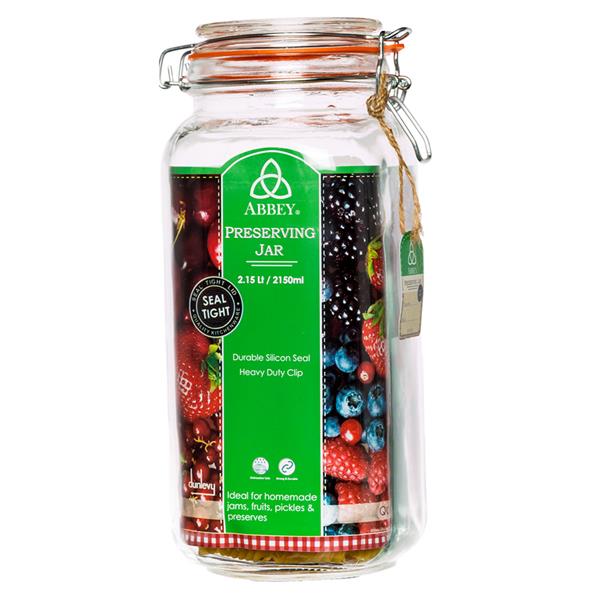 Steelex Preserve Jar 2.5L Clip Top | Glass Storage Jar