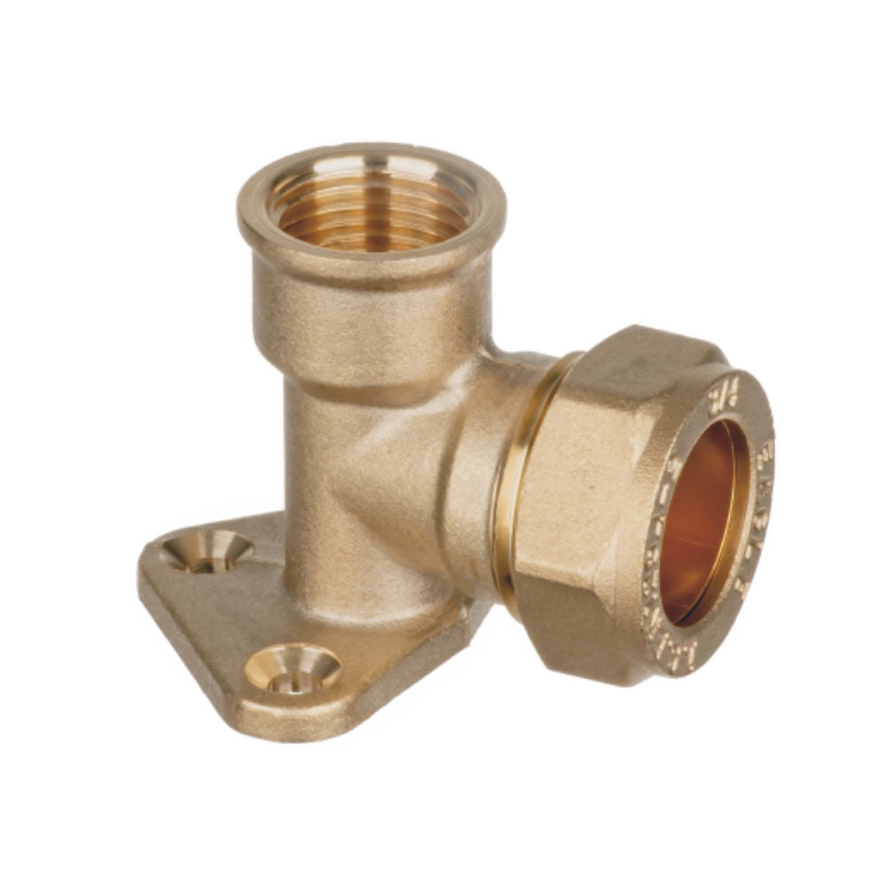 Easi Plumb 1/2" x 3/4" F.I. Wall Plate Elbow 317W | EP317W1234