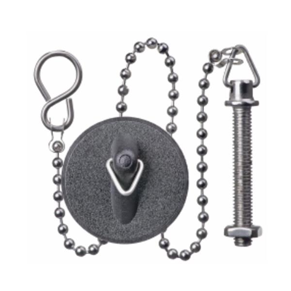 Easi Plumb 1.5 Inch Basin Plug & Chain | Poly Sink Stopper