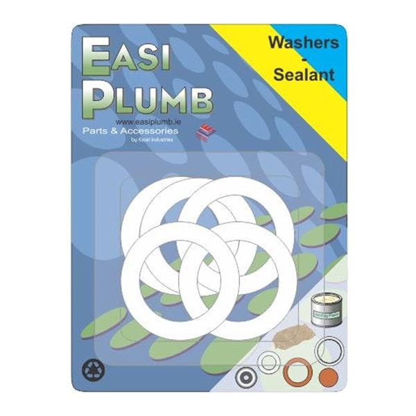 Easi Plumb 3/4 Inch PVC Washers 5 Pack | Tap Seals