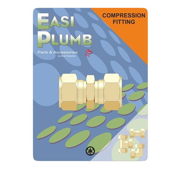 Easi Plumb 3/4 Inch Brass Compression Coupling 310 | Join