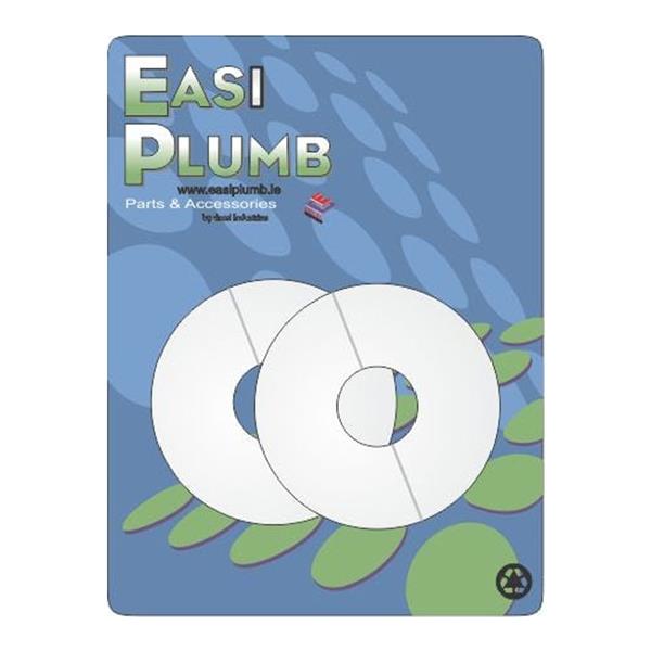 Easi Plumb 1/2 Inch Pipe Covers White 2 Pack | Conceal
