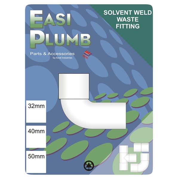 Easi Plumb 40mm MxF Waste Knuckle Elbow | Pipe Fitting