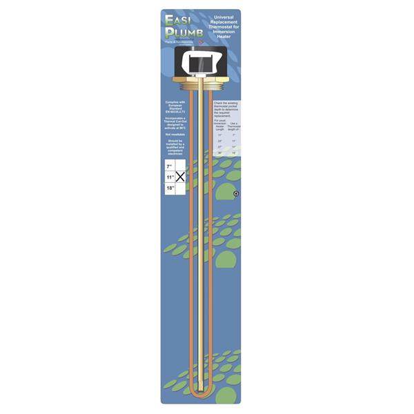 Easi Plumb 11" Immersion Heater Thermostat | EPVKL3301