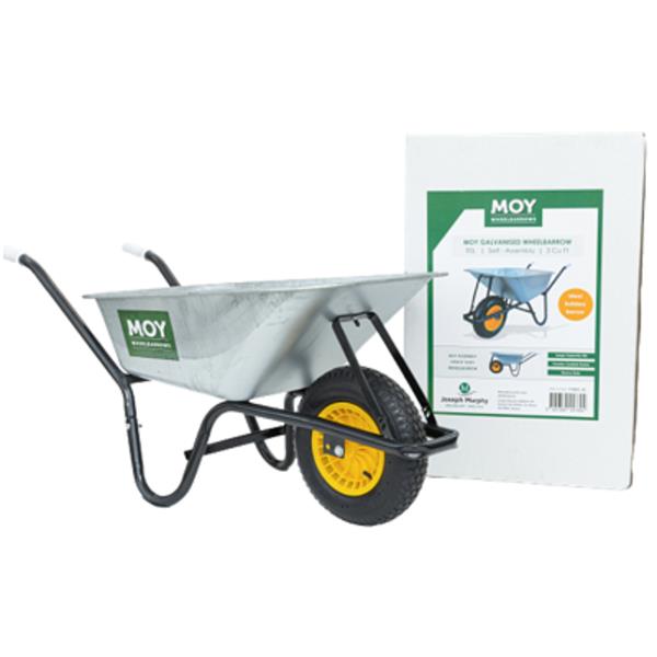 Moy Galvanised Wheelbarrow 90 Litre - Unassembled | 71003_US