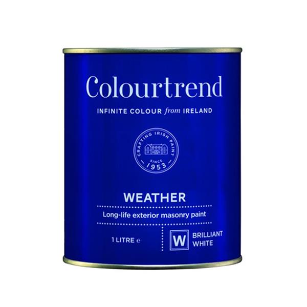 Colourtrend Weather Masonry Paint 1L - White | Exterior