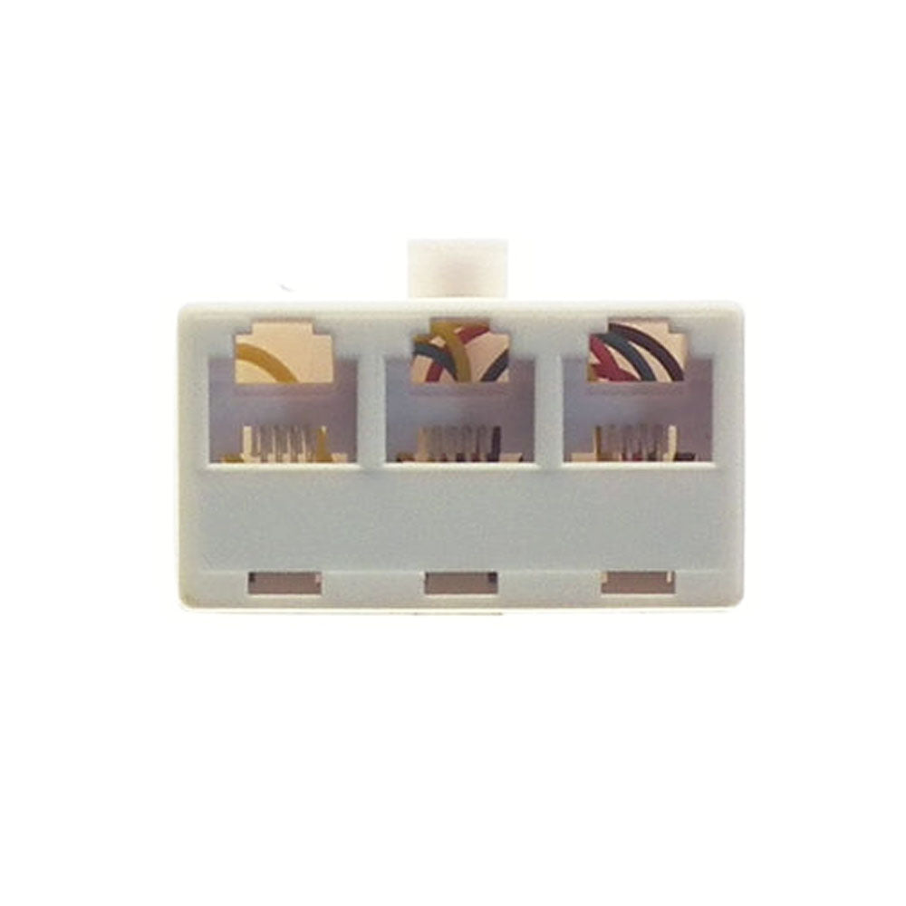 Powermaster RJ11 Telephone Phone 3 way Splitter Adaptor | 1370-02