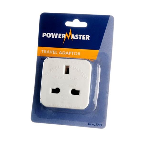 Powermaster Continental Travel Adaptor | Irish to EU Plug