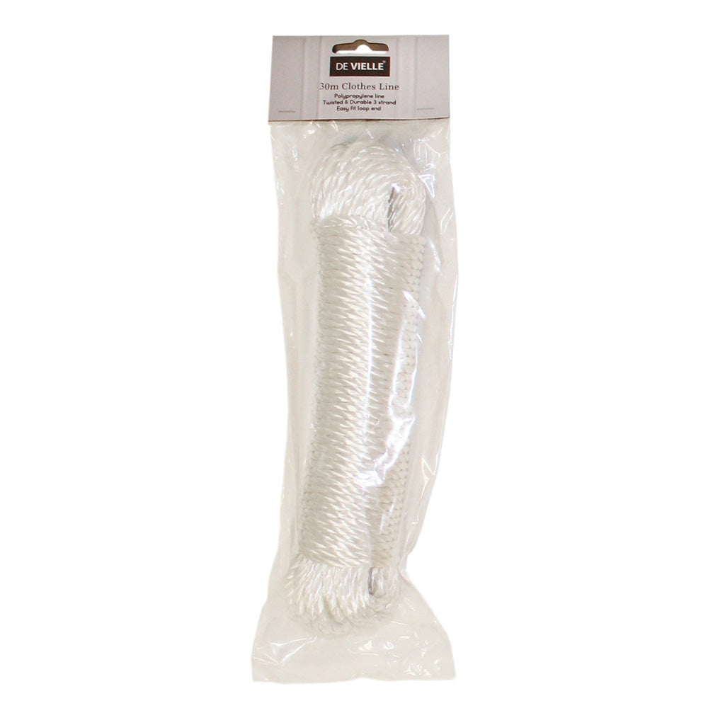 De Vielle Poly Clothes Line 30 Metres - White | DEV974823