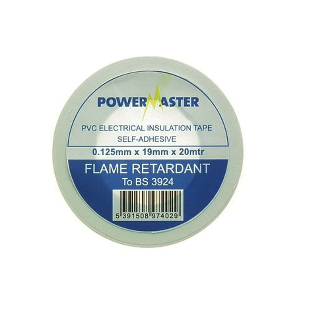 Powermaster 19mm Insulating Tape 20 Metre - White | 1799-22
