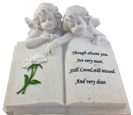 WGP Angels with Bible Grave Ornament | 6157