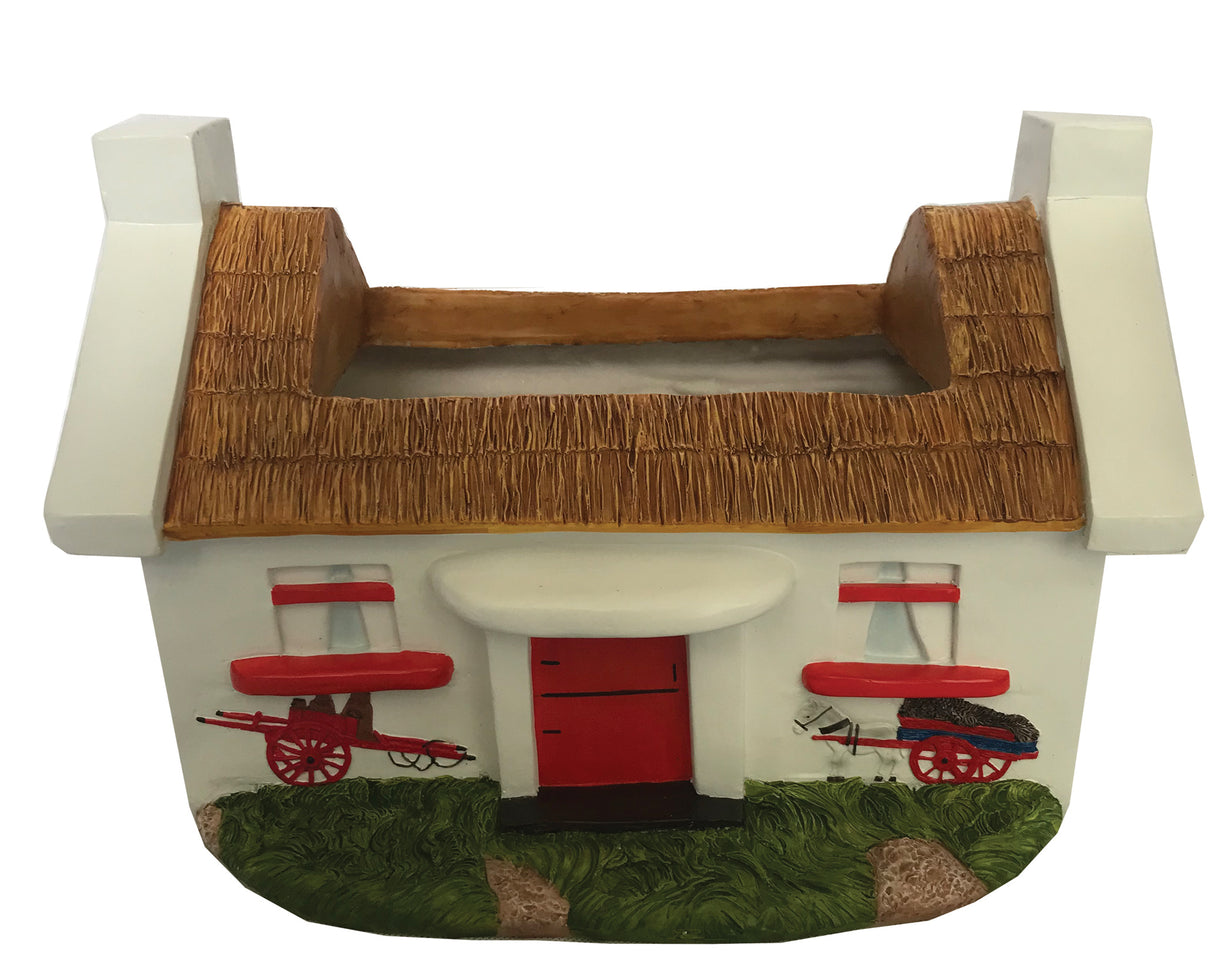 WGP White Washed Old Irish Cottage Garden Planter | G0131