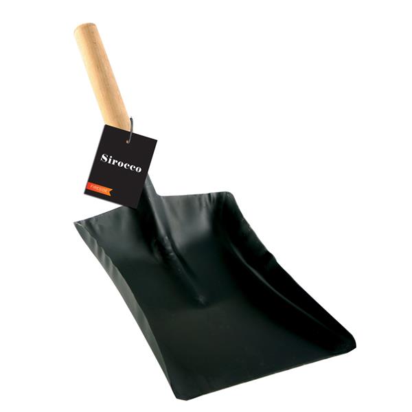 Sirocco Coal Fire Shovel 7" | Wooden Handle Hearth Shovel