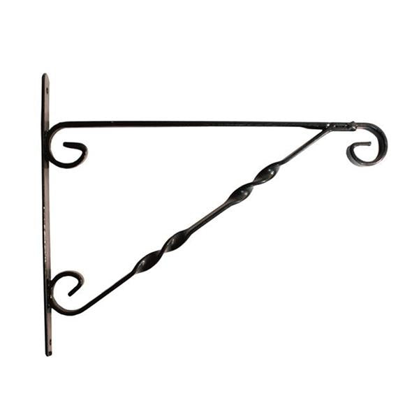 Blossom Hanging Basket Bracket 14" - Black | GRT968529